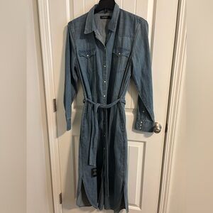 Lauren Ralph Lauren light Blue Long Sleeve Denim Dress